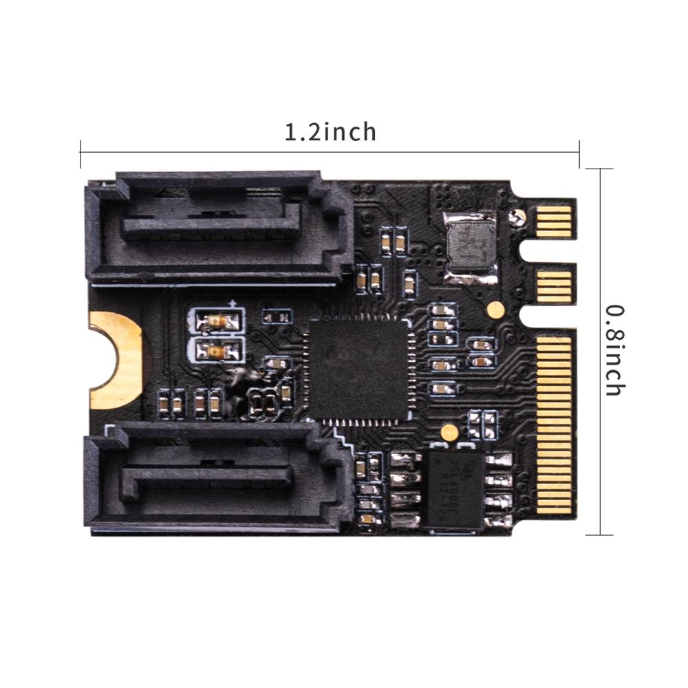 Io Crest Driver IOCREST M.2 ngff to sata 3 adapter card A Key and ... – Vicedeal