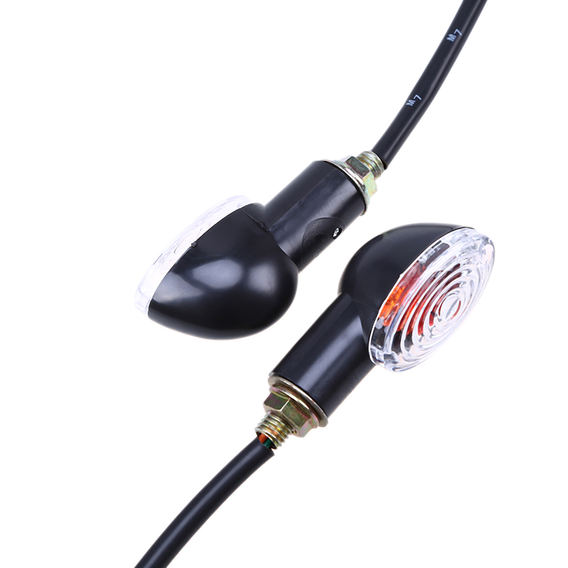 POSSBAY 4 Pçs/lote 12V Universal Motos Turn Signal Indicadores Luzes Âmbar Blinker Flasher Moto Luz Direcional