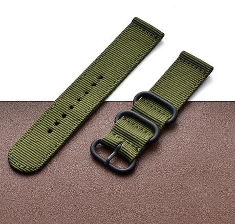 Horloge Band 22Mm Nylon Canvas Strap Voor Huawei Gt 2 GT2 Pro 2E Horloge Riem Vervangingen Honor Magic 1 2 46Mm Horloge Heren Riem: Army green / For Huawei GT 46mm