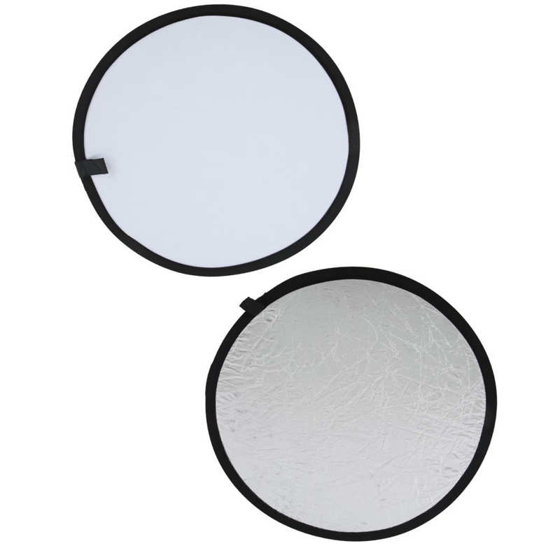 Lighting Reflector 2 in 1 Lighting Reflector 60cm / 23.6in for Indoor and Outdoor Photography