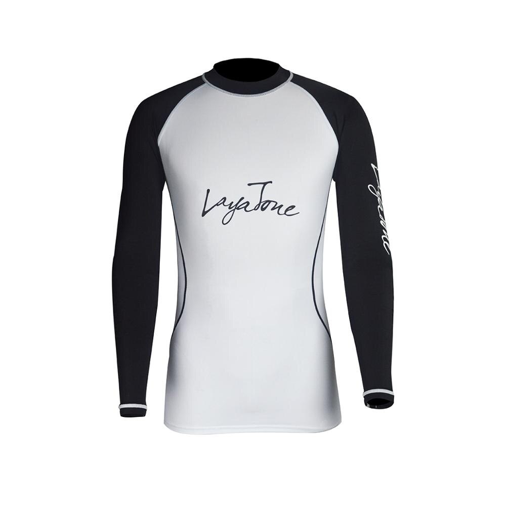 LayaTone Men Rashguard Swimsuit Long Sleeve Surf Shirts Swimwear UV-Protection Rash Guard Top UPF 50+ Beach Wear Swimming Suit: C1617U / 3XL