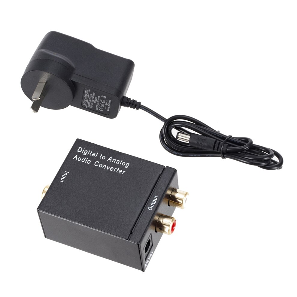 Digitaal Naar Analoog Audio Converter Dac Versterker Box Voor Coaxiale Optische Spdif Signaal Naar Analoog Audio Converter: AU Plug