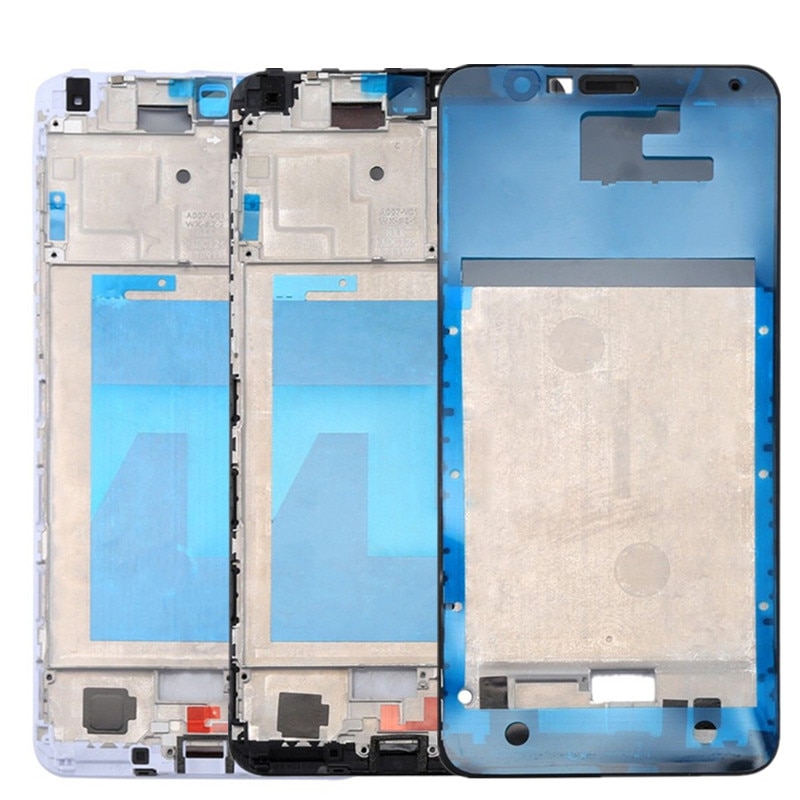 Para Huawei Honor 7X LCD Placa Habitação Quadro Moldura Tampa da caixa Frente UM Quadro Placa quadro Oriente Peças de Reposição