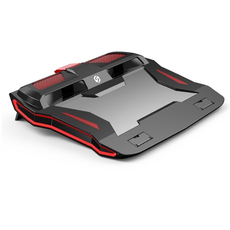 Rgb gaming laptop kjøligere justerbar bærbar stativ 3000 rpm kraftig luftstrøm kjølepute for 12-17 tommers bærbar pc