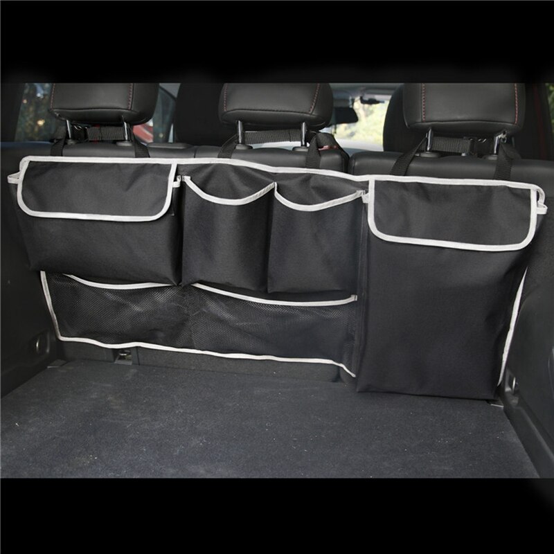 Car Trunk Organizer Back Seat Storage Box Bag 100cm Oxford Car Multi-Function Bag Black