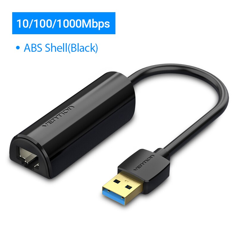 Drag Usb Ethernet Adapter Usb 3.0 Netwerk Te RJ45 Snelheid 1000M Lan Adapter Voor Windows Mac Xaiomi Ethernet usb Adapter: 1000Mbps ABS Black