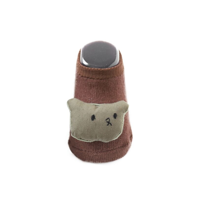 Leuke Mooie Kinderen Sokken Schattige Pop Baby antislip Sokken Badstof Warme Dikke Kinderen Boot Sokken Baby Floor sokken FM Legergroen: E / XS