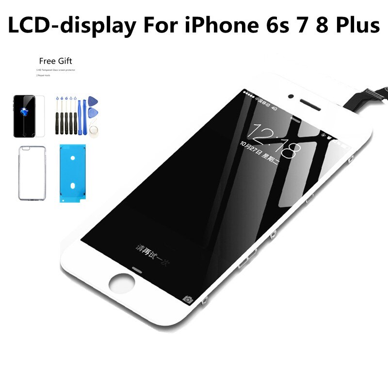 Good LCD Display For iPhone 8 SE2020 6 6s 7 Plus Black White Touch Screen Replacement Digitizer Assembly with Tools