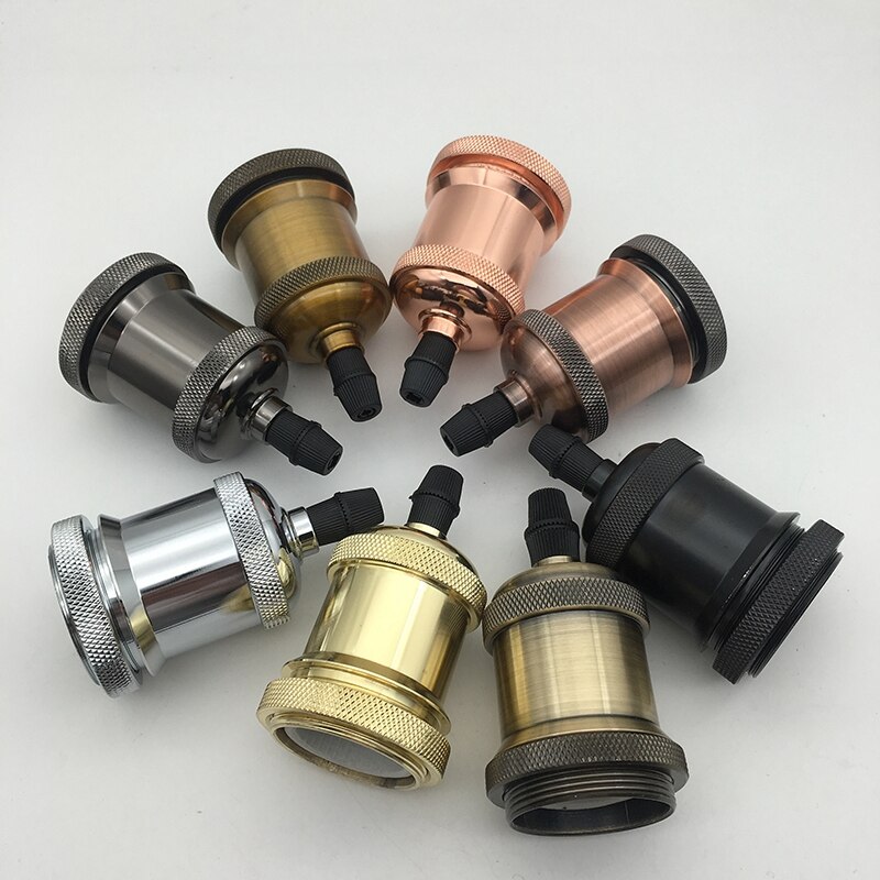 5 Pieces Vintage Edison Lamp Base Pendant light E27 Bulb base Aluminum Light Socket Industrial Retro Fitting lamp holder Fixture