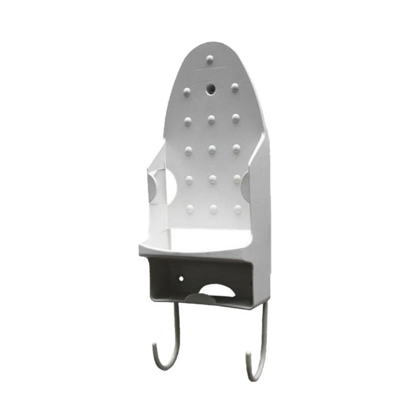 Iron Hanger Wall Iron Bracket Wall Mount Ironing Storage Rack Ironing Board Hanger Iron Storage Rack Home Storage Holder: white