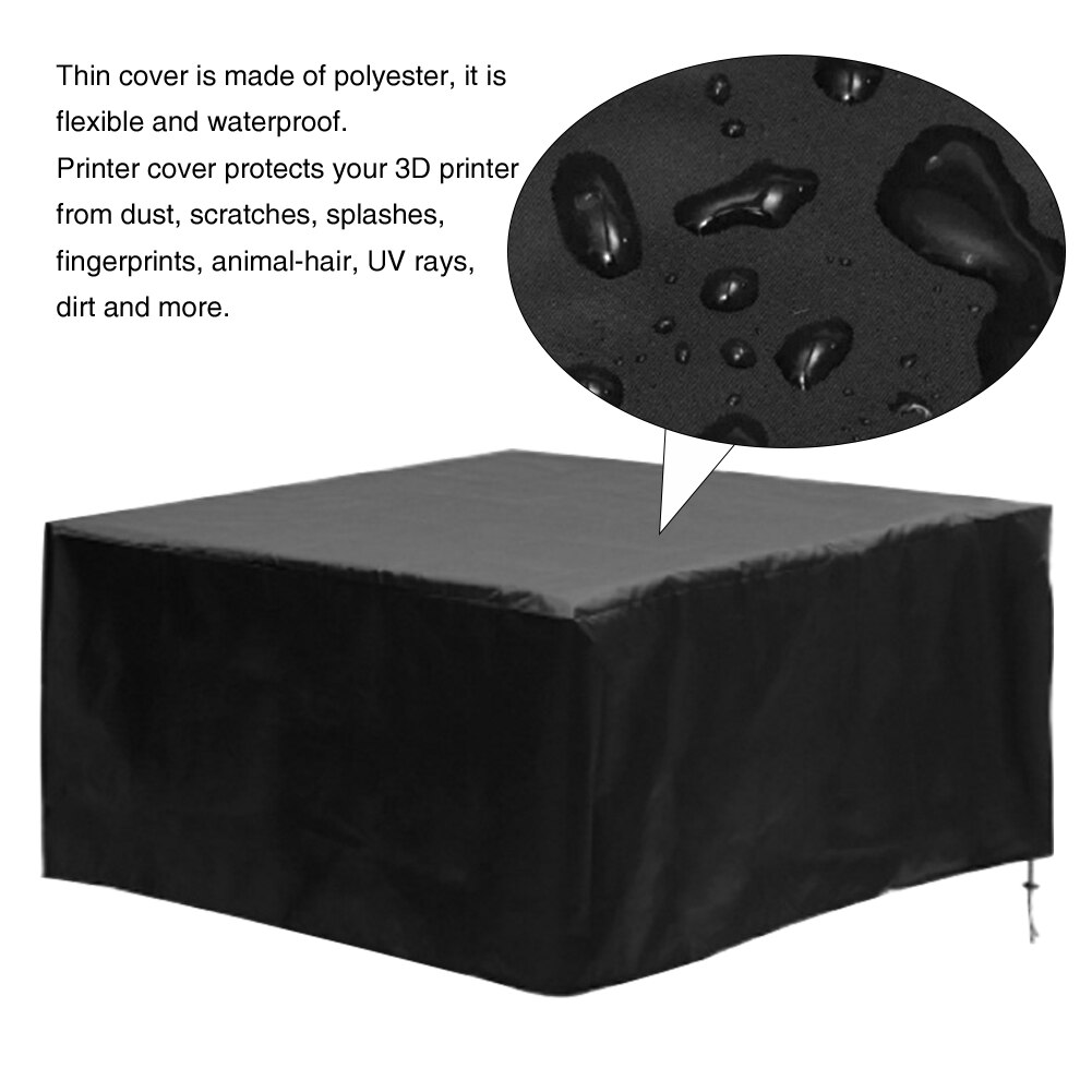 Støvafdækning vaskbar 2 størrelser fuld dækning for 3d printer støvtæt foldbar let rengørings universal beskytter vandtæt polyester