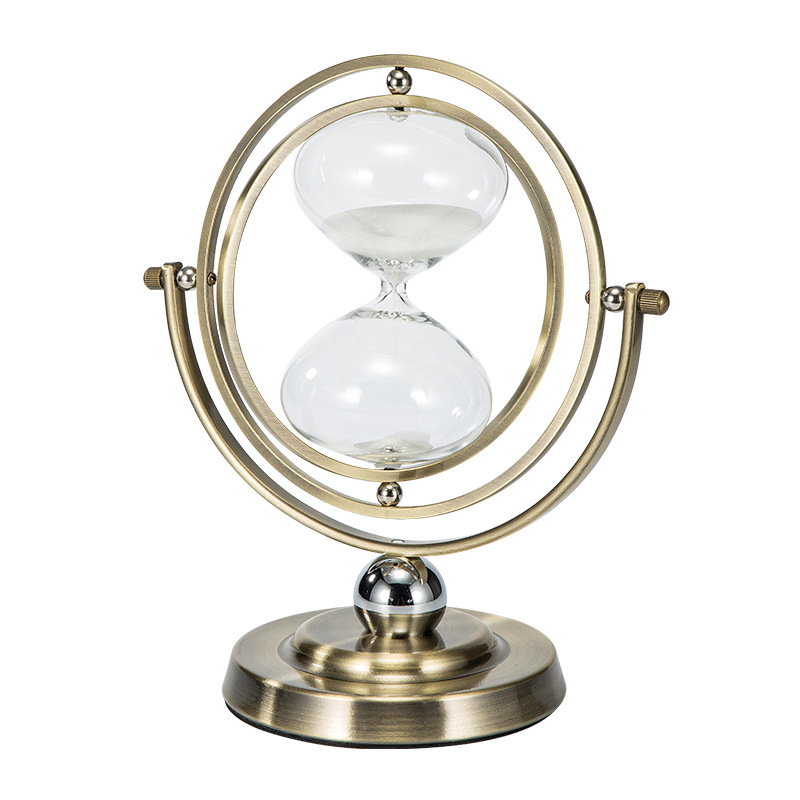 Retro timeglas 60 minutter tid timeglas timer stue kontor hjem dekoration personlighed globus timer sand ur