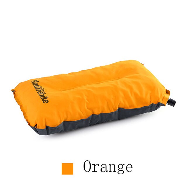 Naturehike Self Inflating Pillow Sponge Non-slip Compressed Folding Compact Automatic Inflatable Pillow Outdoor Travel Camping: Orange