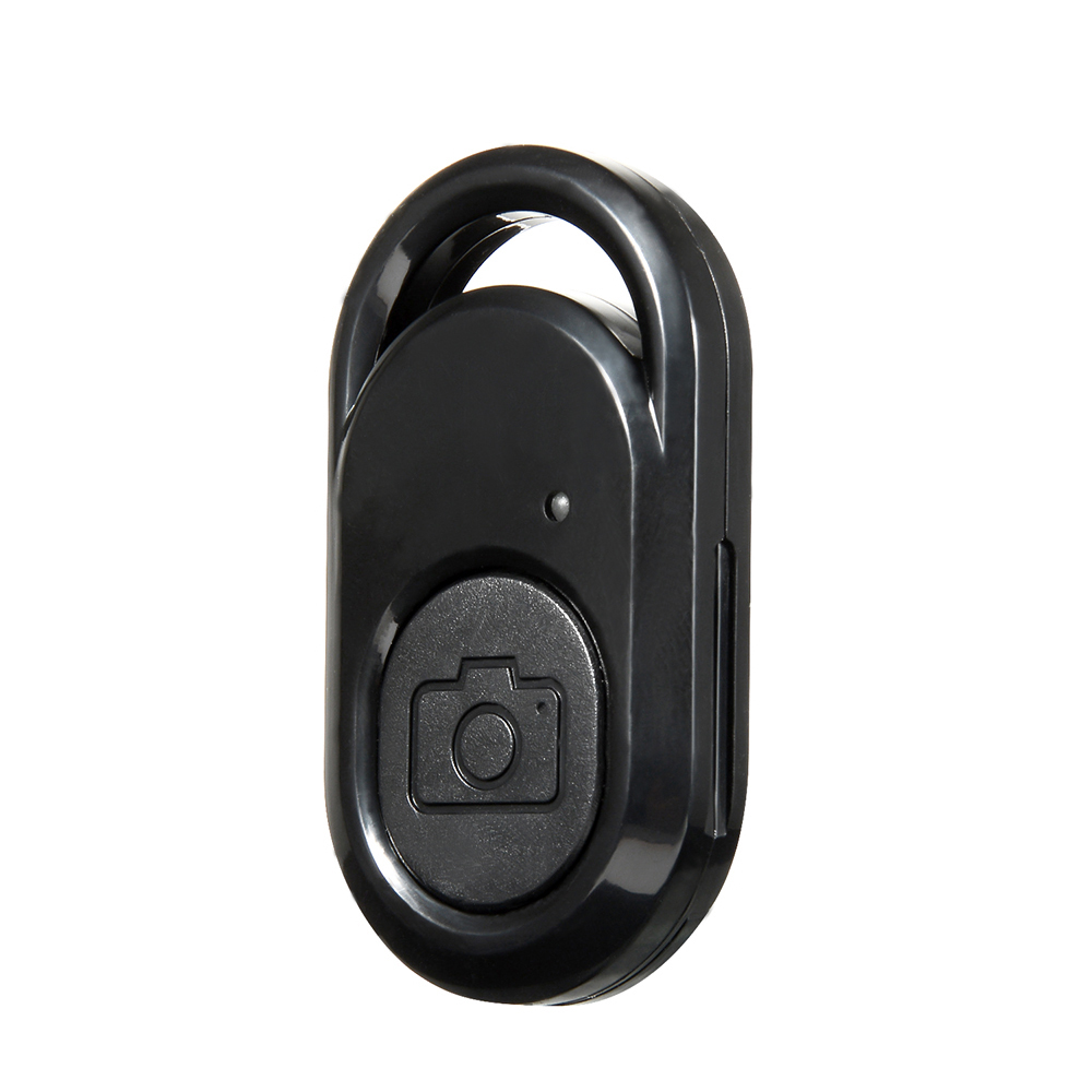 Bouton de télécommande sans fil Bluetooth, retardateur de caméra, déclencheur, téléphone monopode pour ios et Android: Black