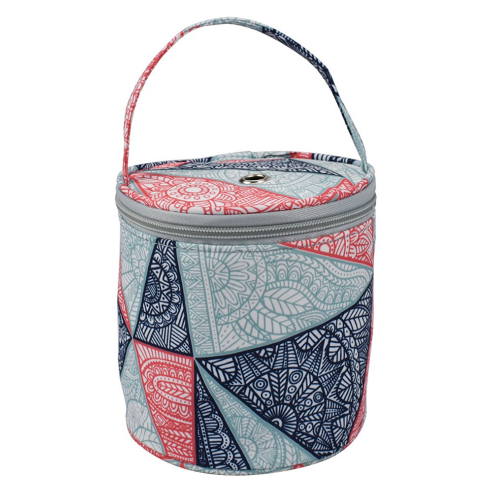Multi-style woven tote bag yarn storage bag for thread wool yarn crochet, knitting needles and sewing accessories: 14.5X14CM