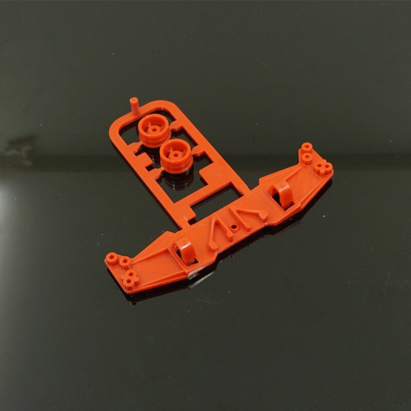 MINI 4WD self-made tamiya parts plastic wing for S2 chassis clear black and red color MJ MODEL: red