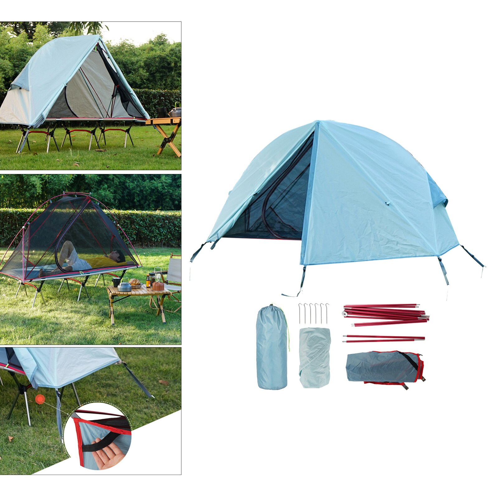 Camping Tent One Person Waterproof Windproof Family Tent for Backyard Outdoor Activities Single Person