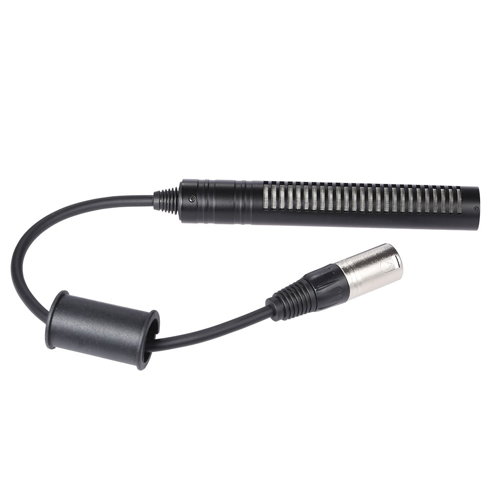 Andoer Video-opname Interview Stereo Condensator Unidirectionele Microfoon Mic voor Sony Panosonic Camcorder -- XLR Interface