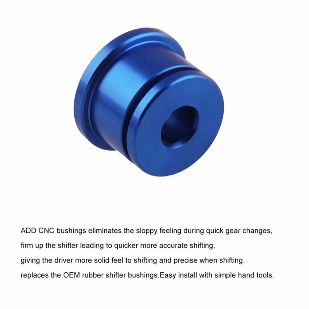 1 Set Cable bushing Car Replacement Shifter Metal Blue + Black Durable