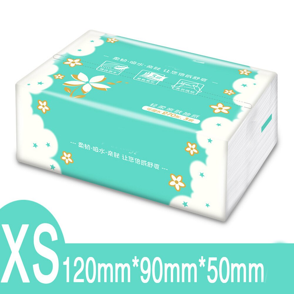 12 Bags 3 Layers Facial Tissue Paper Soft Primary Wood Pulp Pumping Paper Toilet Paper Napkin Paper