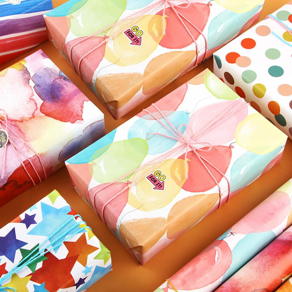 Wrapping Paper Art Paper Wrapping Paper Easy to Wrap Practical Birthday Wrapping Paper Decor