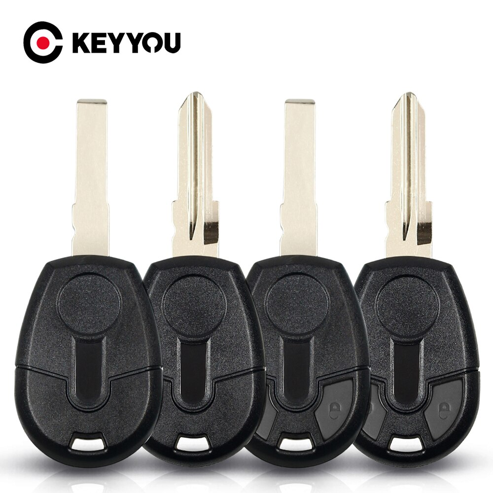 Keyyou 10X Vervanging Remote Key Shell Case Voor Fiat Positron EX300 Fob Autosleutel Cover Auto Transponder Met SIP22/GT15R Blade