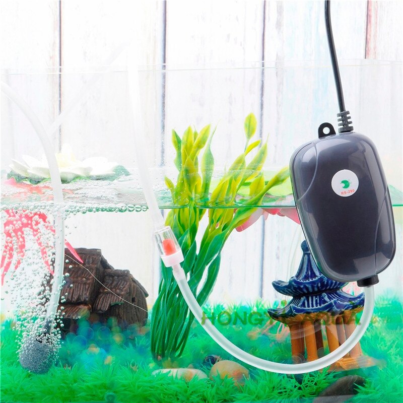 Fish tank Oxygen pump Aeration pump Mute Small oxygen machine Aquarium supplies Air Pump Single Double RS-390 RS-290