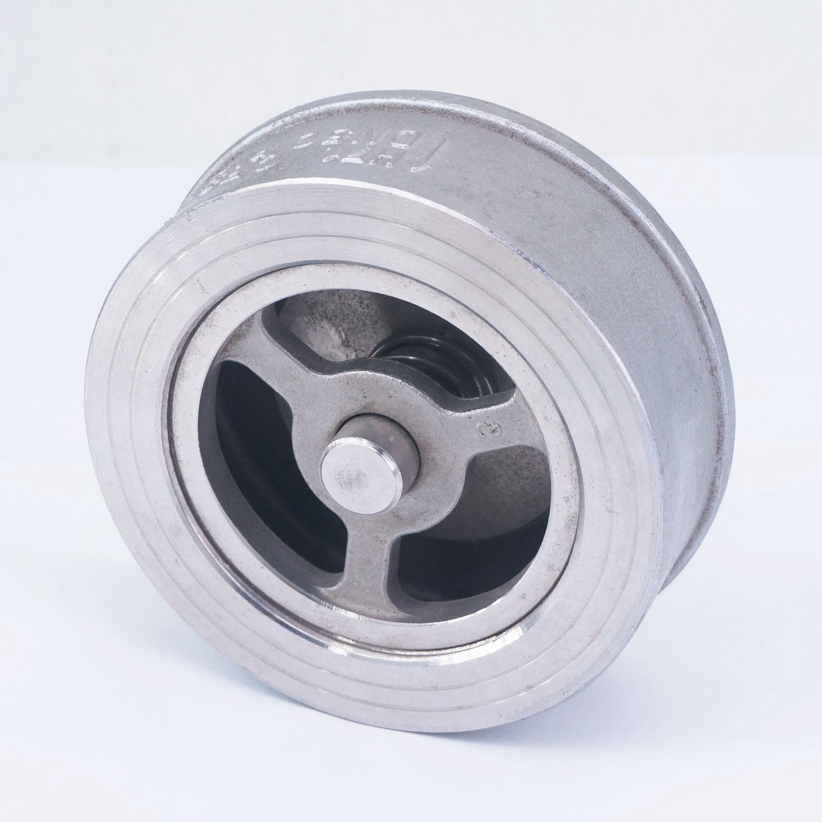 DN50 2" 304 Stainless Steel Wafer Check Valve Non-return One Way Valve