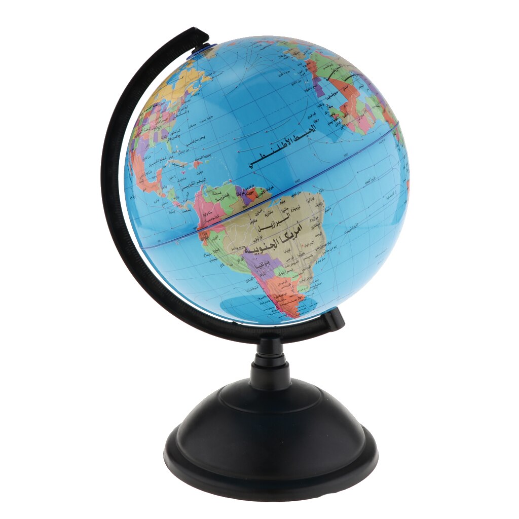 Arabic Language Rotary World Globe Model Globe Of World Shool Teaching Kit