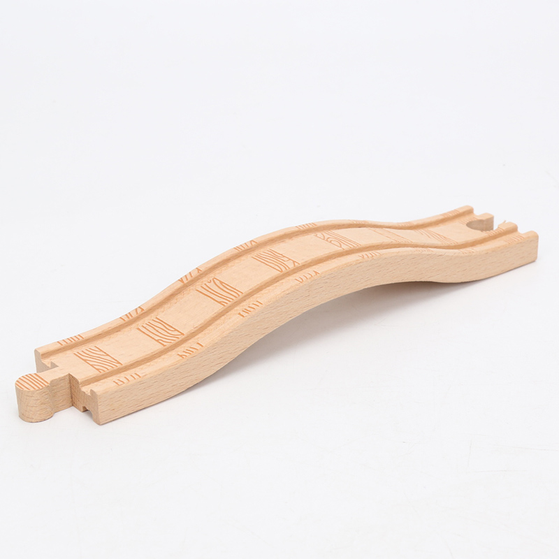 Houten Treinrails Set Trein Accessoires Switching Crossing Track Stukken Railway Blokken Speelgoed jongen: 7