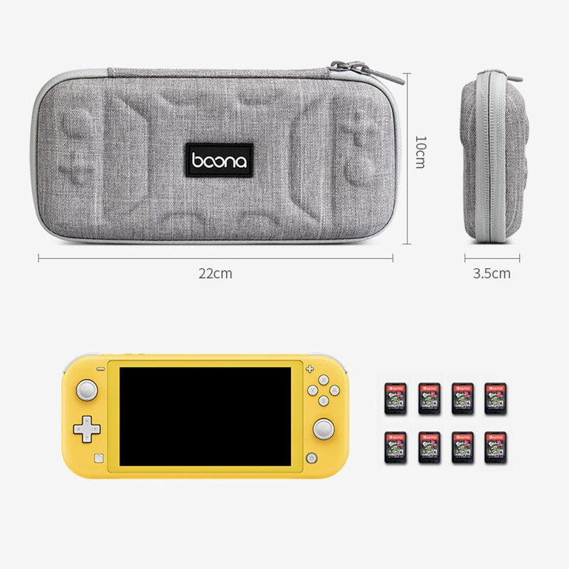 Opbevaringstaske til nintendo switch lite bærbar rejsebeskyttende eva klud hård skal til nintend switch lite etui 2 farver
