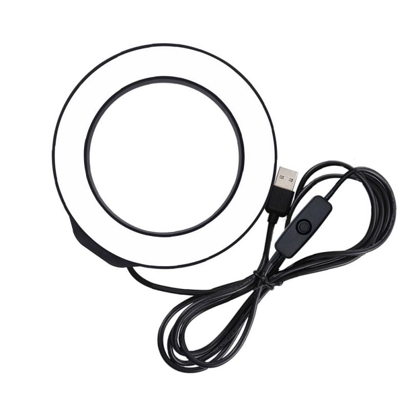 4.7Inch Led Ring Licht Usb Led Dimbare Lamp Voor Selfie Make-Up Foto Video Telefoon