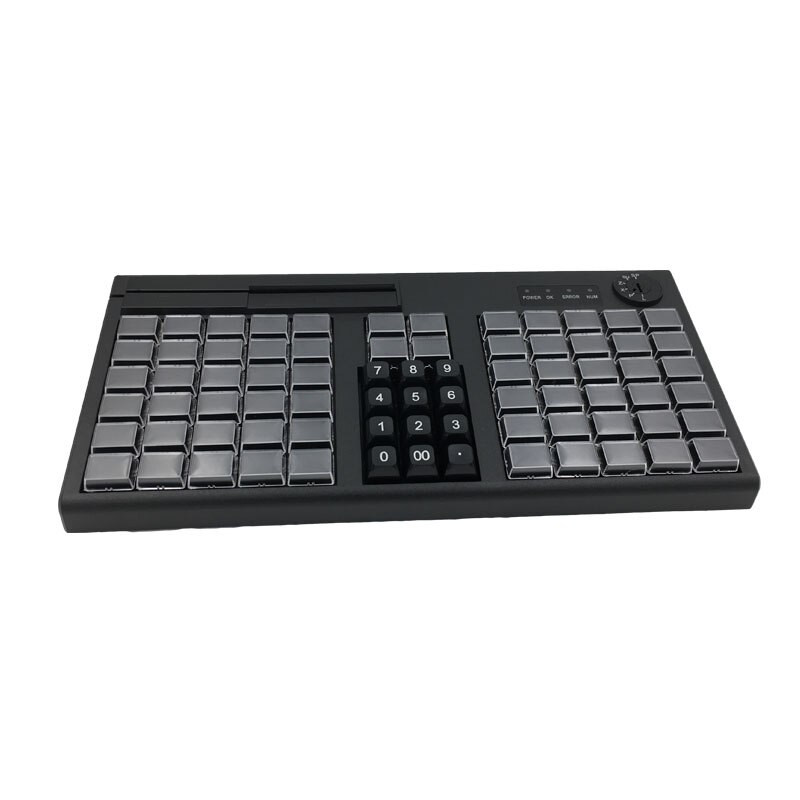 KB76 POS Tastatur Beste in Europa Markt 76 Tasten Gute Magnetische kartenleser programmierung tastatur