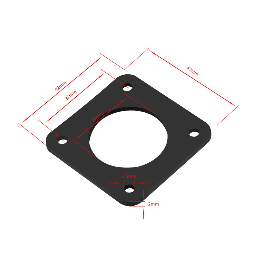5 stk 17 stepmotor træ støddæmper dæmper 3mm tykkelse kork pakning silikone pakning 2mm dæmper isolator til 3d printer
