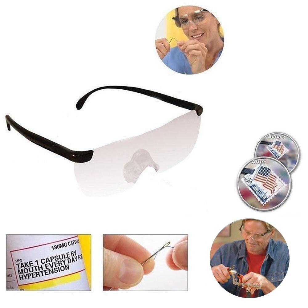1.6 Keer Vergrootglas Leesbril Grote Vision 250 Graden Verziend Brillen Vergrootglas Eyewear Draagbare Ouders