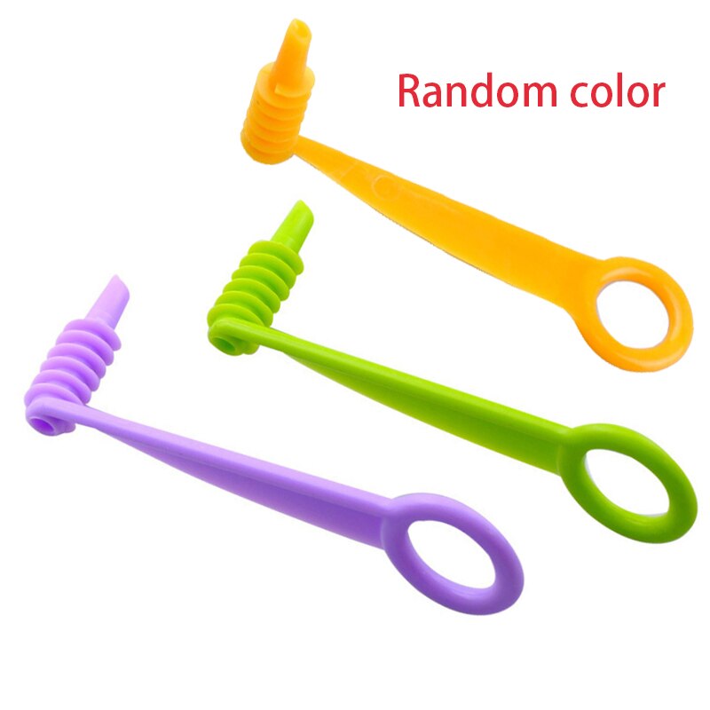 Cucumber Spiral Slicer Multifunctional Cutting Device Fruit Vegetable Rotating Slicing Manual Slicers Food Processors: random color 3PCS