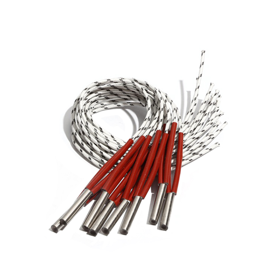 5 sztuk 7mm 50 ~ 60mm 316SUS wysokiej gęstości Single-End grzałka patronowa 110V/220V/380V 140W/150W/160W/170W