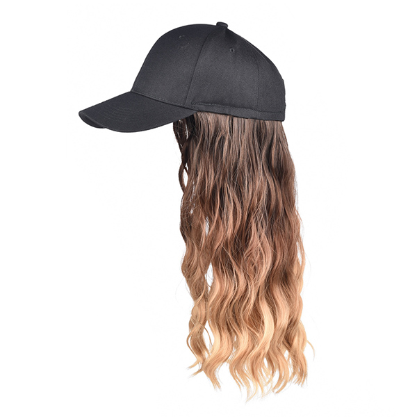 Tomo Korte Baseball Cap Haar Pruik Synthetische Natuurlijke Wave Hair Extensions Pruik Met Hoeden Verstelbare Voor Vrouwen Blonde Kleur: Hei 4 27 30