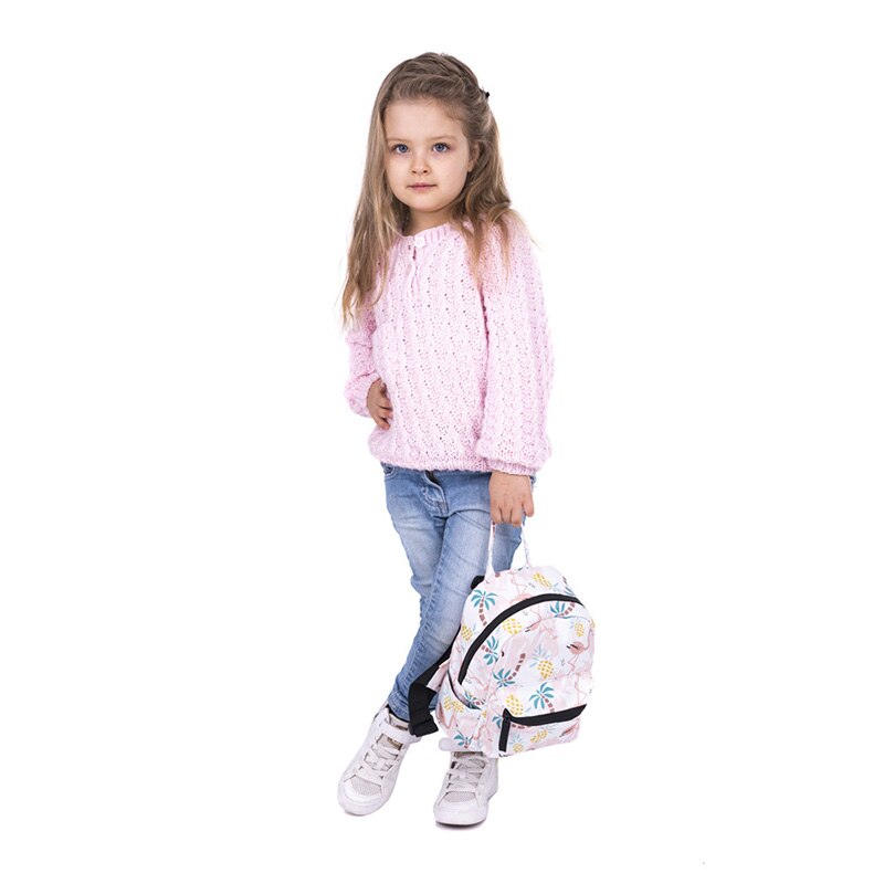 DIOMO freundlicher Schul Art Mini Rucksack Oxford Tuch Flamingo Schule Rucksack für Mädchen freundlicher Rucksack Kleinkind Buch Tasche