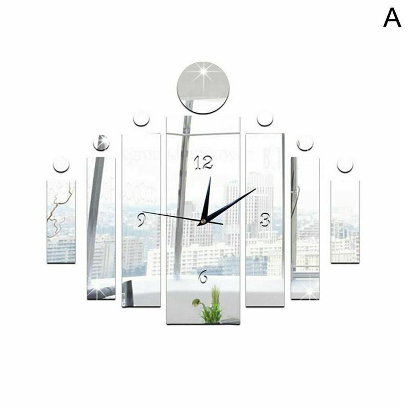 HJYBFA LED wandklok, moderne en creatieve decoratieve klok met stille beweging, unieke wooncultuur en cadeau-idee voor woonkamer, slaapkamer en kantoor bruin 50 x 50 cm