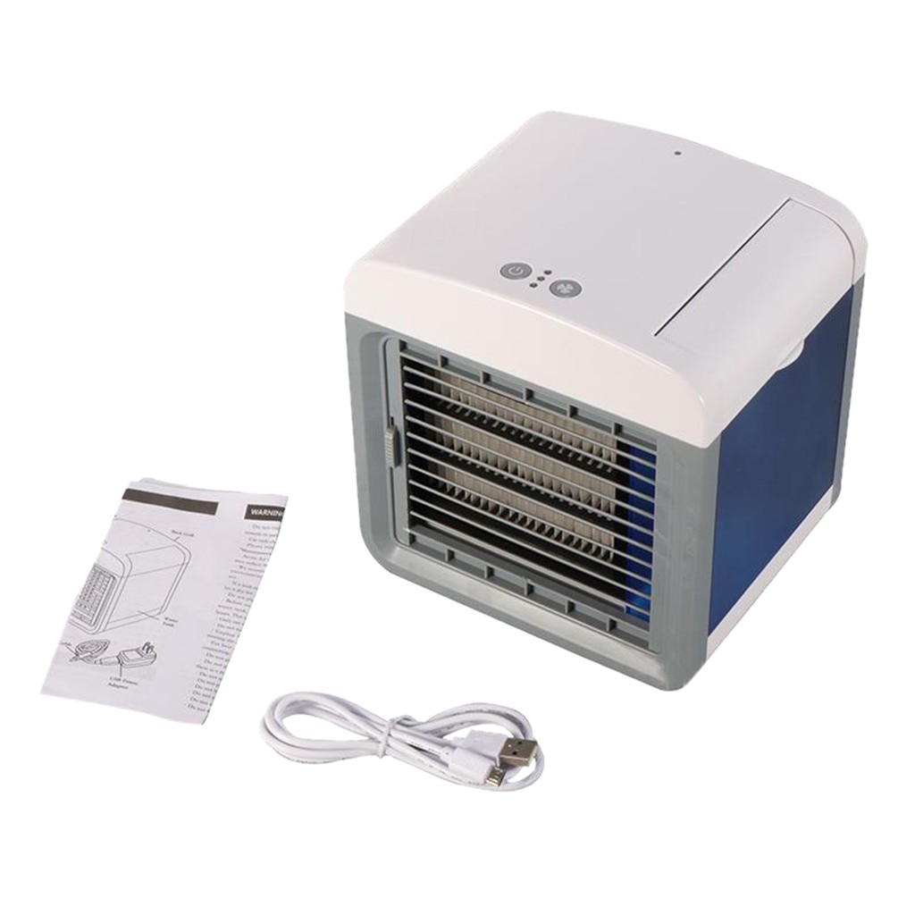 Usb Mini Airconditioning Koeler Aromatherapie Machine/Draagbare Led Airconditioner Usb Desktop Koelventilator Ingebouwde Ijs doos