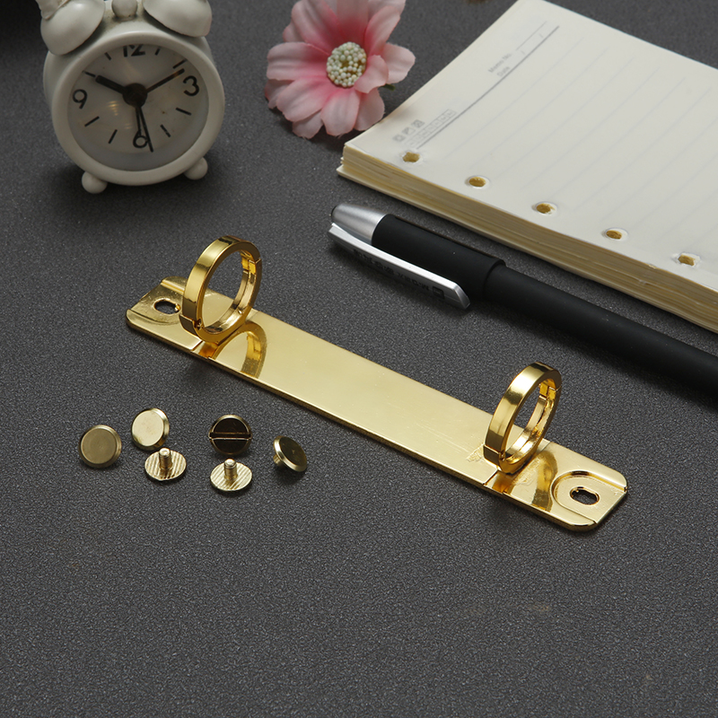 A7 Afneembare Gesp Losbladige Bindband Strip 2 Gaten Metalen Ring Bindmiddel Clips Voor Handboek Notebook School Kantoorbenodigdheden
