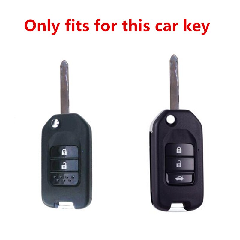 ABS Car Flip Key Cover Case For Honda Civic CR-V HR-V XRV Jazz Greiz Creed Odyssey Auto Key Protection Accessories