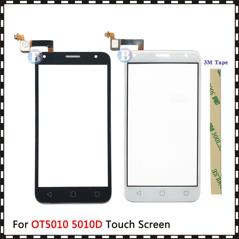 Ersatz 5.0 "Für Alcatel eins berühren 5010 5010D OT5010 Touchscreen Digitizer Sensor Äußeren Glas Objektiv Tafel