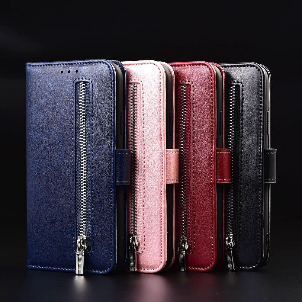 Case For Alcatel 3X 5058I 5058Y Case Zipper Wallet Flip Leather Case Alcatel 3X 5058 Soft Coque Fundas