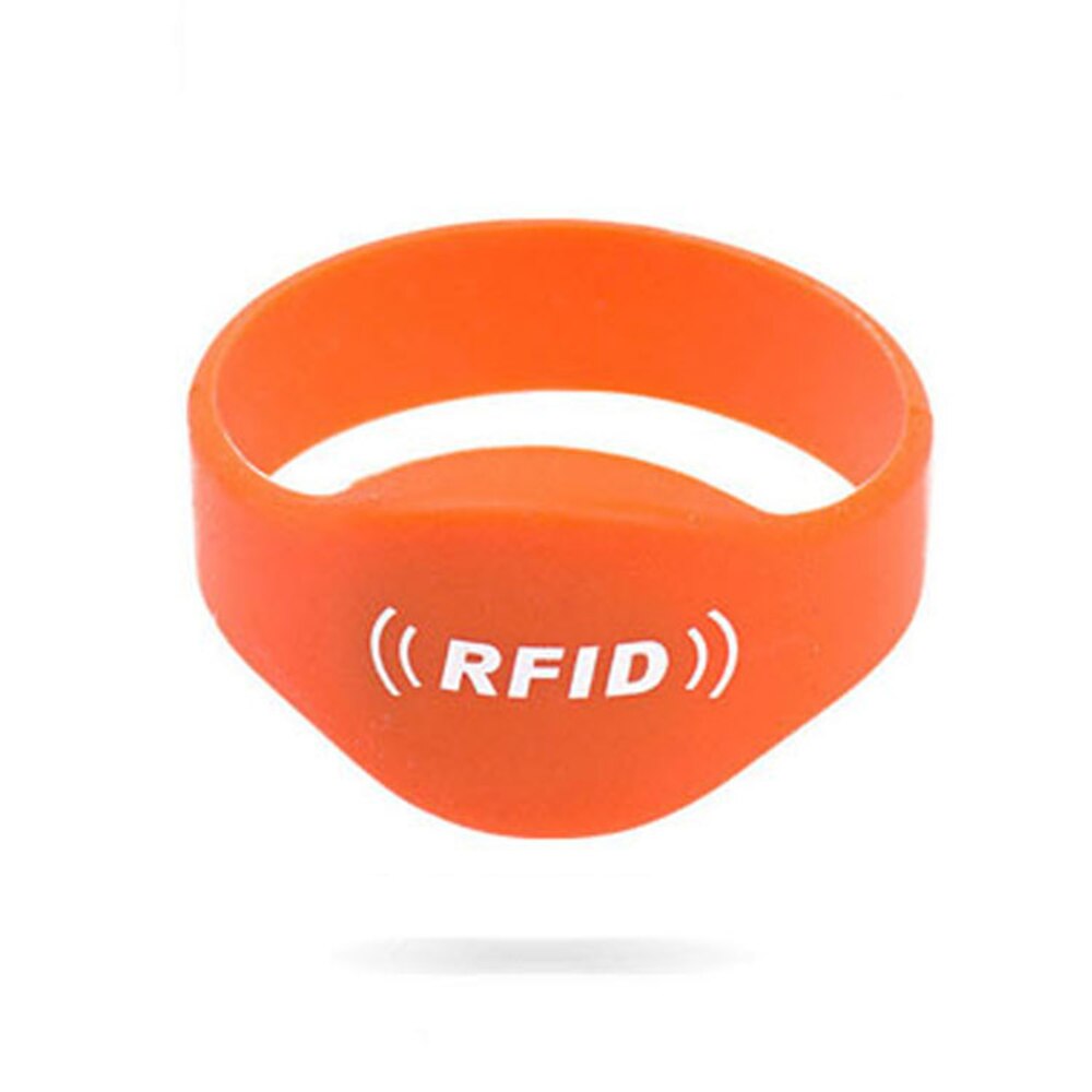 RFID Silicone Wristband With Snap Social Media NFC Chip Smart Bracelet