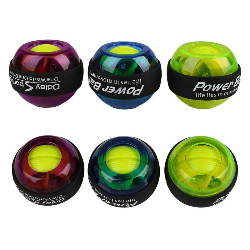 LED bola para la muñeca Super giroscopio powerball auto-arranque Gyro brazo fuerza entrenador músculo Relax gimnasio Fitness equipo