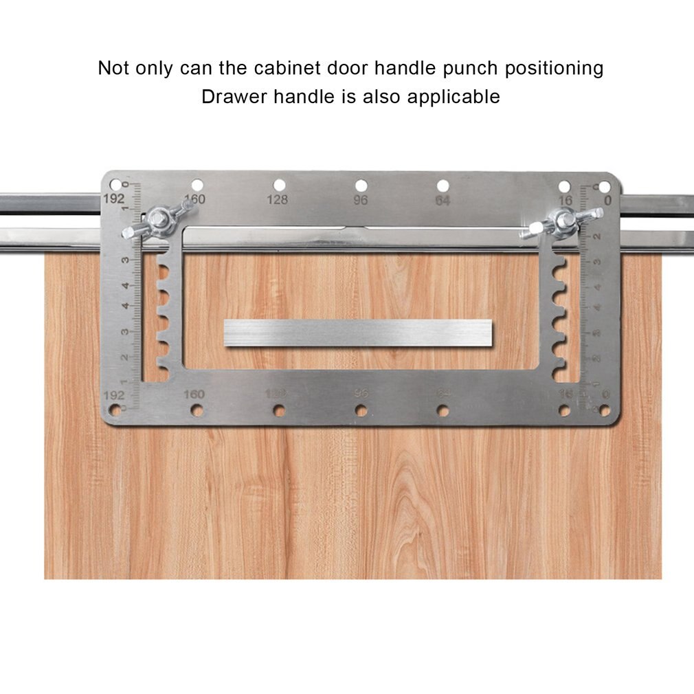 Hole Handle Punch Locator tool Woodworking Pocket Jig Set Wardrobe Door Cabinet Positioner Drill Guide Sleeve Hardware Jig