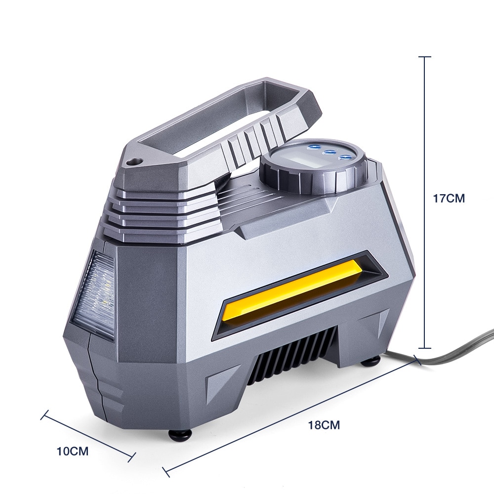 Car Air Compressor Portable Inflatable Pump 12V Automobile Tire Inflator Mini Electric Auto for Travel Boat Air Compressors Tool