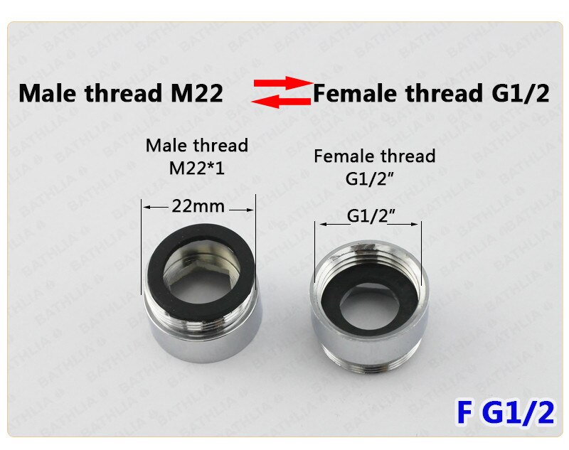 M22 vattenrenare adapter mässing kran luftare kontakt adapter köks kran byte lätt att montera: Fg12